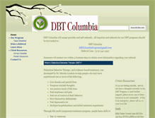 Tablet Screenshot of dbtcolumbia.com